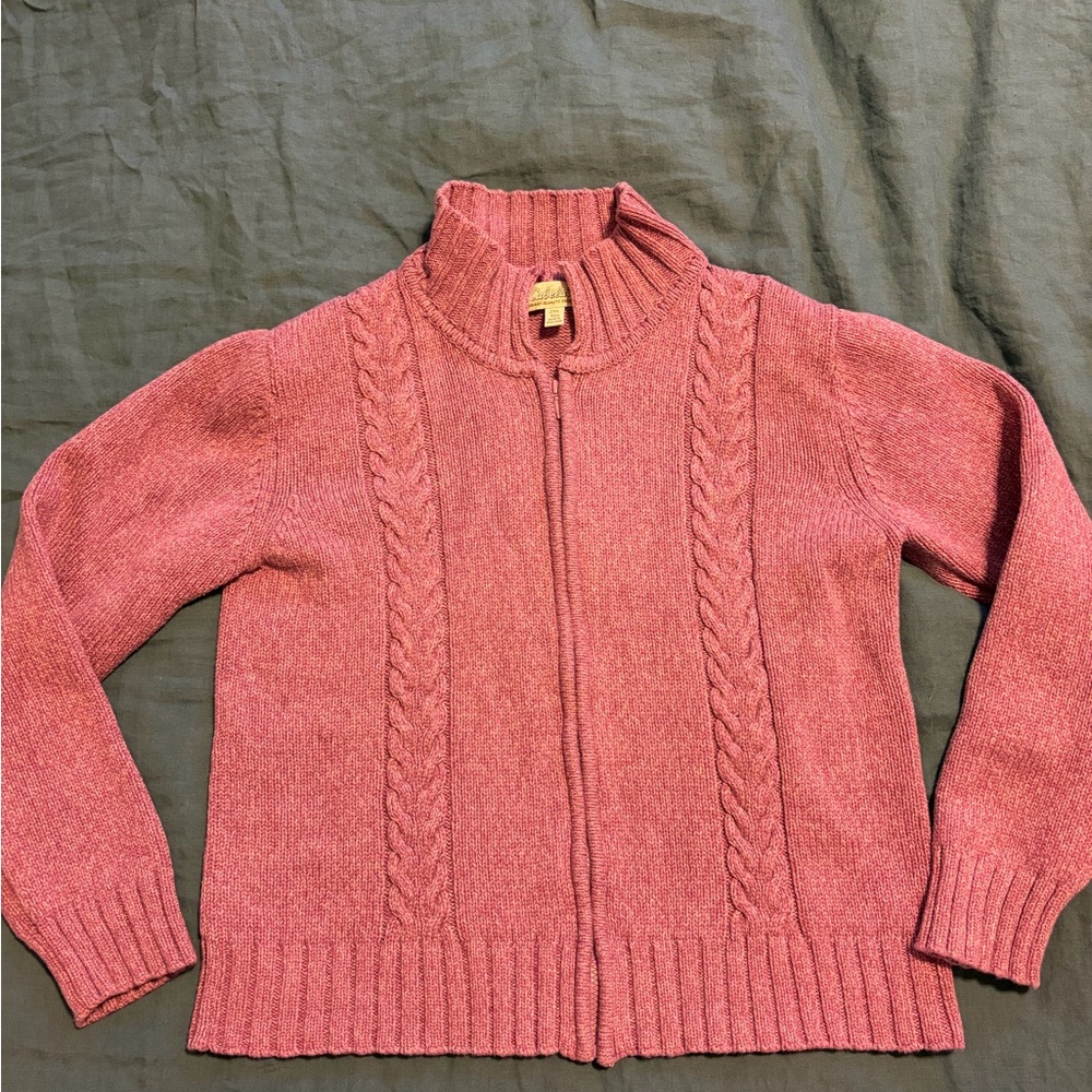 Cabela's purple Zip-Up Cardigan